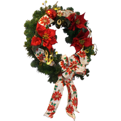 Poinsettia Wreath