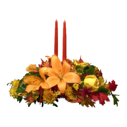 Autumn Lilies Centerpiece