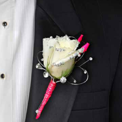 White Rose Boutonniere